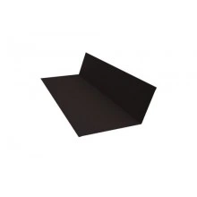 Планка примыкания Grand Line 150х250 0,45 Drap-double TX RAL 9005 черный (2,5м)