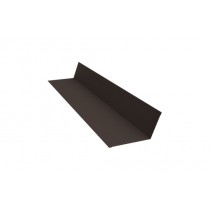 ГРАНД ЛАЙН Планка примыкания 90х140 0,45 PE с пленкой NL805 серо-коричневый гефест (3м) 489294