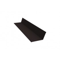 ГРАНД ЛАЙН Планка примыкания 90х140 0,45 Drap-double TX RAL 9005 черный (3м) 539198