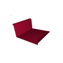 ГРАНД ЛАЙН Планка примыкания нижняя 20х122х260х15 0,45 ПЭ с пленкой RAL 3003 рубиново-красный (3м) 490207