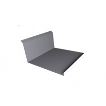 ГРАНД ЛАЙН Планка примыкания нижняя 20х122х260х15 0,45 PE с пленкой RAL 7004 сигнальный серый (3м) 490217