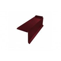 ГРАНД ЛАЙН Планка торцевая сегментная 30мм Правая 0,45 Drap RAL 3005 красное вино 219363