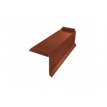 ГРАНД ЛАЙН Планка торцевая сегментная 30мм Правая 0,45 Drap RAL 8004 терракота 229001