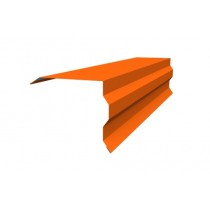 ГРАНД ЛАЙН Планка торцевая фигурная 100х85 0,45 ПЭ с пленкой RAL 2004 оранжевый (2м) 494628