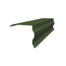 Планка Grand Line торцевая фигурная 100х85 0,5 GreenCoat Pural BT с пленкой RR 11 темно-зеленый (RAL 6020 хромовая зелень) (2м)