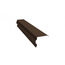 Планка Grand Line торцевая фигурная 90х110 0,5 GreenCoat Pural BT с пленкой RR 887 шоколадно-коричневый (RAL 8017 шоколад) (2м)