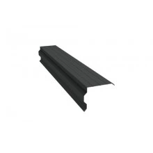 Планка Grand Line торцевая фигурная 90х110 0,5 GreenCoat Pural BT, matt RR2H3 (RAL 7016 антрацитово-серый) (2м)