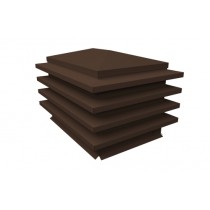 ГРАНД ЛАЙН Дымник на трубу елка 980х480мм 0,5 Satin с пленкой RAL 8017 шоколад 387837