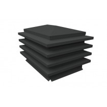 ГРАНД ЛАЙН Дымник на трубу елка 795х390мм 0,5 GreenCoat Pural BT, matt с пленкой RR2H3 (RAL 7016 антрацитово-серый) 414181