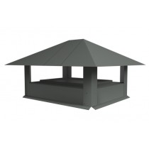 ГРАНД ЛАЙН Дымник на трубу 520х390мм 0,45 PE с пленкой RAL 7005 мышино-серый 282865