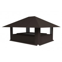 ГРАНД ЛАЙН Дымник на трубу 520х390мм 0,45 PE с пленкой RR 32 темно-коричневый 418130