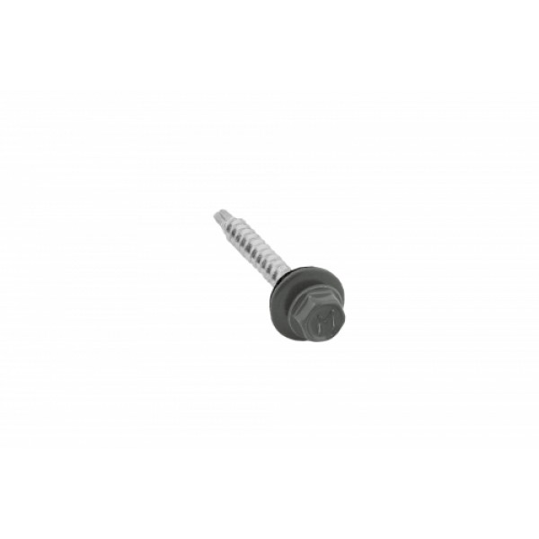 ГРАНД ЛАЙН Саморез кровельный Daxmer 4,8х35 RAL 7005 (250) сверло №1 303940