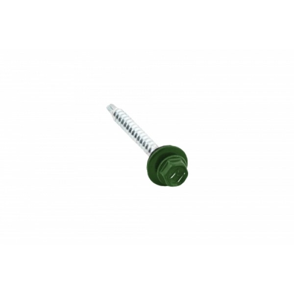ГРАНД ЛАЙН Саморезы 4,8х50 RAL 6002 (150 шт) (Даксмер) 259949