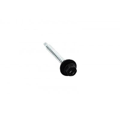 Саморез кровельный Grand Line Daxmer 4,8х50 RAL 9005 (150) сверло №1 — 316565 Саморез кровельный Grand Line Daxmer 4,8х50 RAL 9005 (150) сверло №1 — 316565