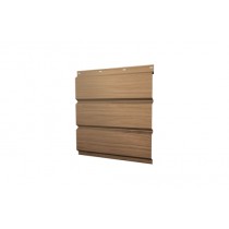 ГРАНД ЛАЙН Софит металлический без перфорации 0,45 Print Elite с пленкой Honey Wood TwinColor 239605