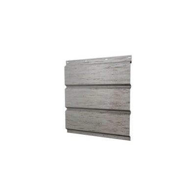 Софит металлический Grand Line без перфорации 0,45 Print Elite с пленкой Snow Wood TwinColor — 375228