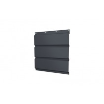 ГРАНД ЛАЙН Софит металлический без перфорации 0,5 PurPro Matt 275 с пленкой RAL 7024 мокрый асфальт 379047