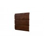 ГРАНД ЛАЙН Софит металлический без перфорации 0,45 Print Premium с пленкой Cherry Wood 465157
