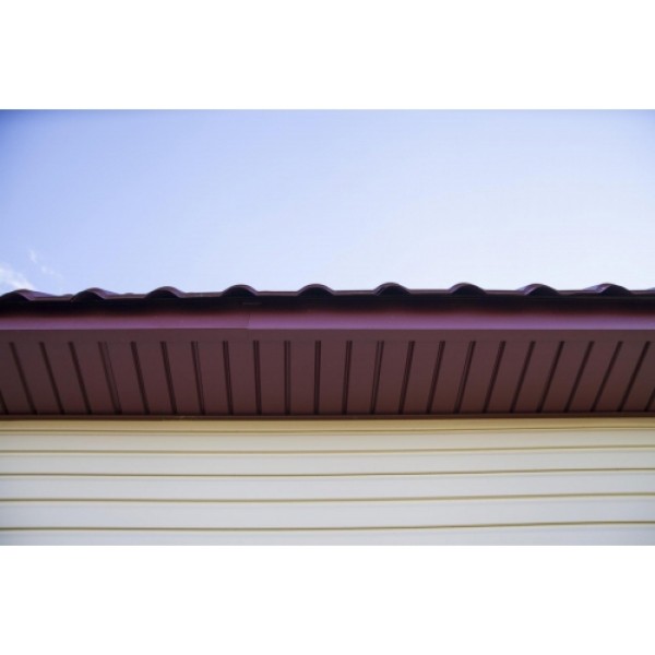 ГРАНД ЛАЙН Софит металлический без перфорации 0,5 PurPro с пленкой RAL 7024 мокрый асфальт 556150