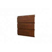 ГРАНД ЛАЙН Софит металлический без перфорации 0,45 Print Premium с пленкой Golden Wood Fresh TwinColor 569952