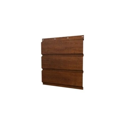 Софит металлический Grand Line без перфорации 0,45 Print Premium с пленкой Golden Wood Fresh TwinColor — 569952