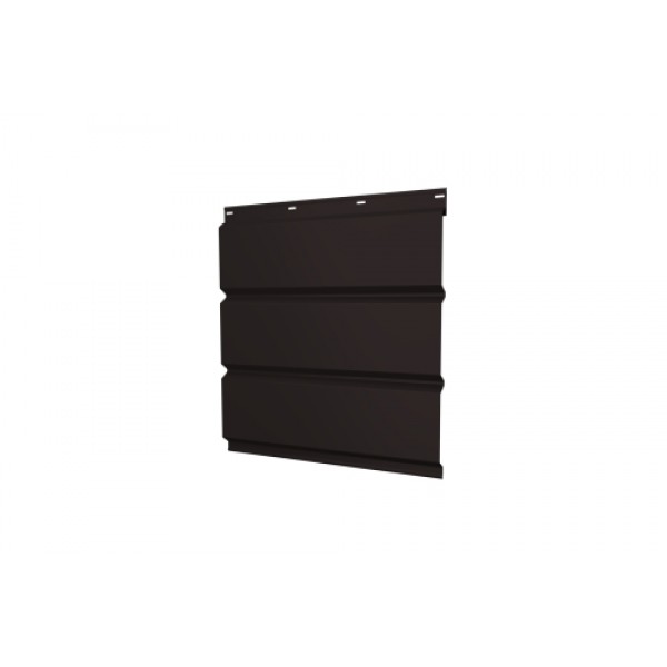 ГРАНД ЛАЙН Софит металлический без перфорации 0,5 Satin Matt TX с пленкой RAL 9005 черный 572559