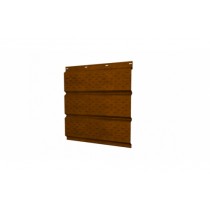 ГРАНД ЛАЙН Софит металлический полная перфорация 0,45 Print Elite с пленкой Golden Wood TwinColor 206721