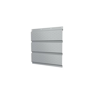 Софит металлический Grand Line полная перфорация 0,45 Drap с пленкой RAL 7004 сигнальный серый — 285254