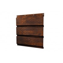 ГРАНД ЛАЙН Софит металлический полная перфорация 0,45 Print Elite с пленкой Chestnut Wood 426308