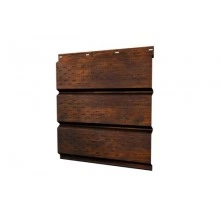 Софит металлический Grand Line полная перфорация 0,45 Print Elite с пленкой Chestnut Wood