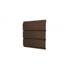 Софит металлический Grand Line полная перфорация 0,5 Satin Matt с пленкой RAL 8017 шоколад