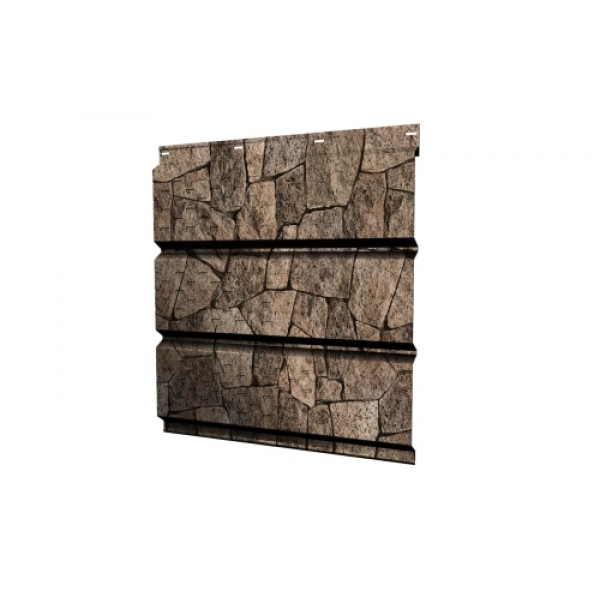 ГРАНД ЛАЙН Софит металлический полная перфорация 0,45 Print Elite с пленкой King Stone TwinColor 462490 ГРАНД ЛАЙН Софит металлический полная перфорация 0,45 Print Elite с пленкой King Stone TwinColor 462490