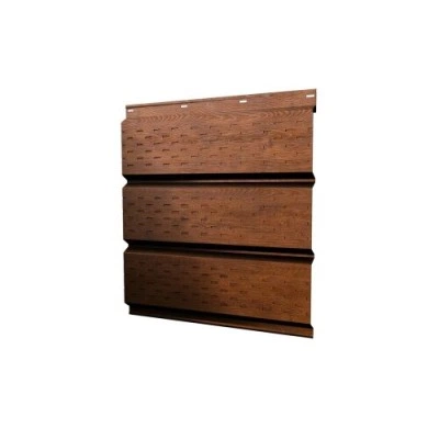 Софит металлический Grand Line полная перфорация 0,45 Print Premium с пленкой Golden Wood Fresh — 559061 Софит металлический Grand Line полная перфорация 0,45 Print Premium с пленкой Golden Wood Fresh — 559061