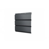 ГРАНД ЛАЙН Софит металлический центральная перфорация 0,5 Satin с пленкой RAL 7024 мокрый асфальт 118137