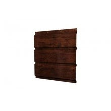 Софит металлический Grand Line центральная перфорация 0,45 Print Premium с пленкой Cherry Wood