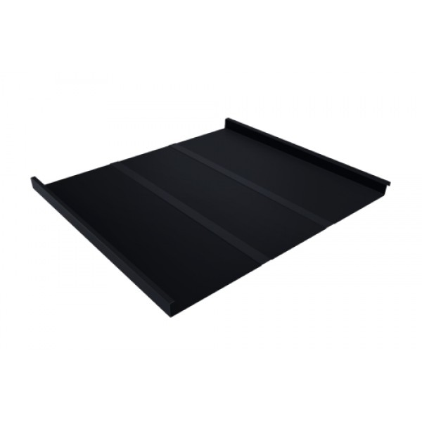 ГРАНД ЛАЙН Фальц двойной стоячий Line 0,5 Satin Matt с пленкой на замках RAL 9005 черный 441437 ГРАНД ЛАЙН Фальц двойной стоячий Line 0,5 Satin Matt с пленкой на замках RAL 9005 черный 441437
