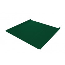 ГРАНД ЛАЙН Фальц двойной стоячий Line 0,45 Drap TX с пленкой на замках RAL 6005 зеленый мох 480100