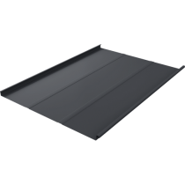 ГРАНД ЛАЙН Фальц двойной стоячий Line 0,45 PE с пленкой на замках RAL 7024 мокрый асфальт 559991