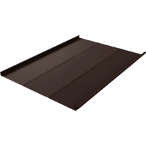 ГРАНД ЛАЙН Фальц двойной стоячий Line 0,5 Satin с пленкой на замках RAL 8017 шоколад 560004