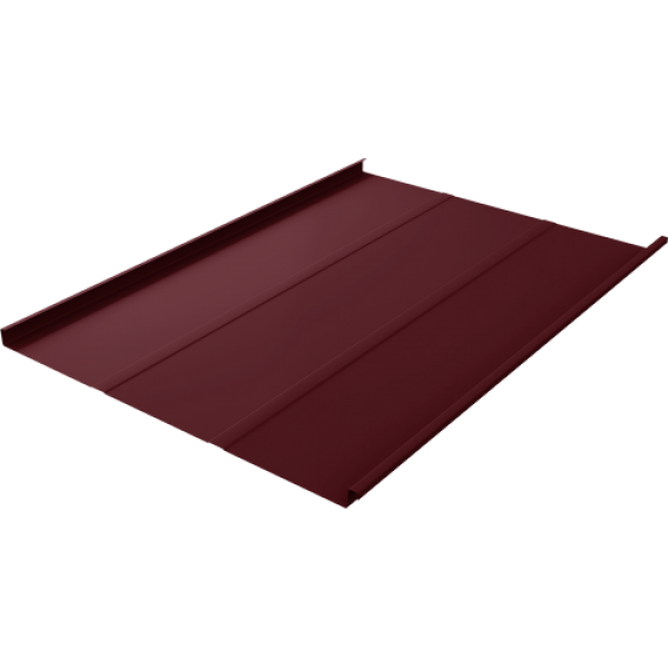 ГРАНД ЛАЙН Фальц двойной стоячий Line 0,5 Satin с пленкой на замках RAL 3005 красное вино 560370 ГРАНД ЛАЙН Фальц двойной стоячий Line 0,5 Satin с пленкой на замках RAL 3005 красное вино 560370