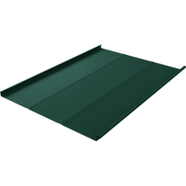 ГРАНД ЛАЙН Фальц двойной стоячий Line 0,5 Satin с пленкой на замках RAL 6005 зеленый мох 560372
