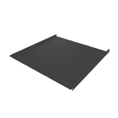 Фальц двойной стоячий Лайн Grand Line 0,45 Drap с пленкой на замках RAL 7016 антрацитово-серый — 560390