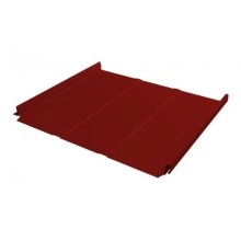 Кликфальц Grand Line Fin Line 0,45 PE с пленкой на замках RAL 3011 коричнево-красный