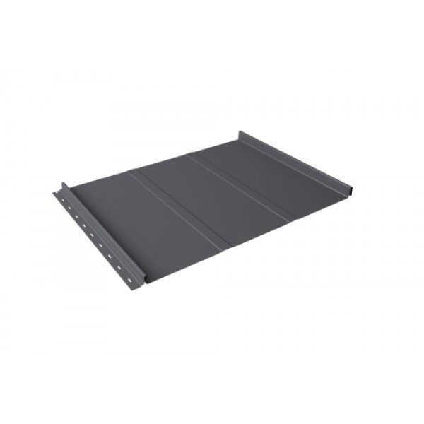 ГРАНД ЛАЙН Кликфальц Line 0,45 Drap TX с пленкой на замках RAL 7004 сигнальный серый 558842