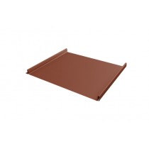 ГРАНД ЛАЙН Кликфальц Fin 0,5 PurLite Matt с пленкой на замках RAL 8004 терракота 371925