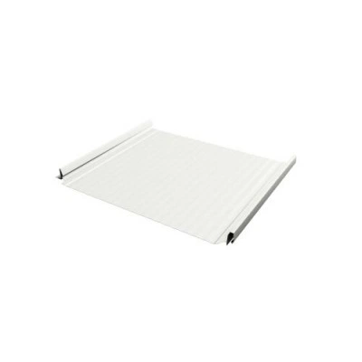 Кликфальц Про Гофр Grand Line 0,45 Drap с пленкой на замках RAL 9003 сигнальный белый — 413343 Кликфальц Про Гофр Grand Line 0,45 Drap с пленкой на замках RAL 9003 сигнальный белый — 413343