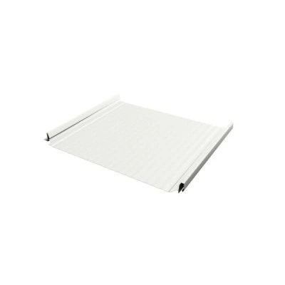 Кликфальц Про Гофр Grand Line 0,45 Drap с пленкой на замках RAL 9003 сигнальный белый — 413343 Кликфальц Про Гофр Grand Line 0,45 Drap с пленкой на замках RAL 9003 сигнальный белый — 413343
