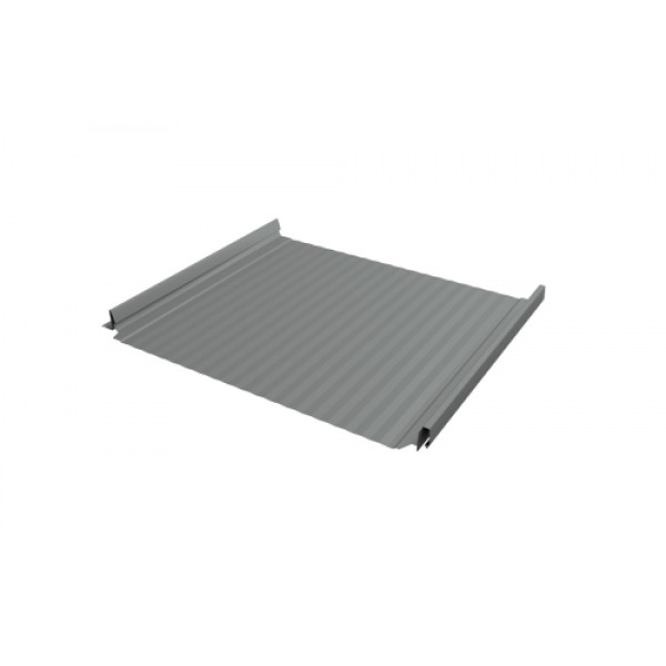 ГРАНД ЛАЙН Кликфальц Pro Gofr 0,5 GreenCoat Pural BT, matt с пленкой на замках RR 22 серый (RAL 7000 серая белка) 417964 ГРАНД ЛАЙН Кликфальц Pro Gofr 0,5 GreenCoat Pural BT, matt с пленкой на замках RR 22 серый (RAL 7000 серая белка) 417964