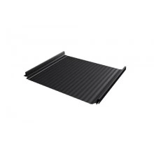 Кликфальц Grand Line Pro Gofr 0,5 Quarzit lite с пленкой на замках RAL 9005 черный