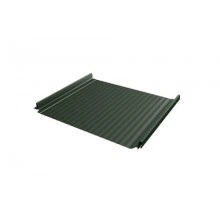 Кликфальц Grand Line Pro Gofr 0,5 GreenCoat Pural BT с пленкой на замках RR 11 темно-зеленый (RAL 6020 хромовая зелень)